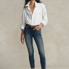 Dark Indigo Damen Ralph Lauren Tompkins Skinny Crop Jeans