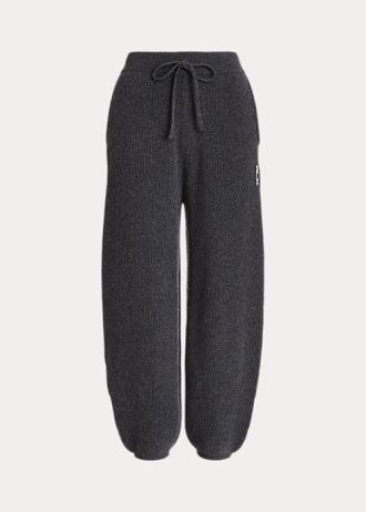 Dunkelgraue Schlupfhose aus Kaschmir von Ralph Lauren für Damen