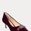Fuchsia Ralph Lauren Amory Samt-Pumps für Damen