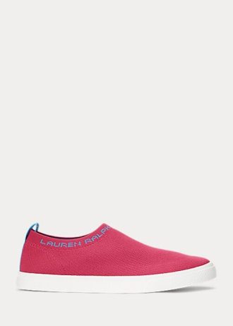 Fuchsiafarbene Slip-On-Sneakers „Jordyn“ von Ralph Lauren für Damen