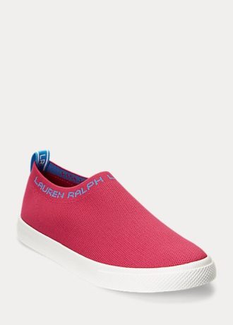 Fuchsiafarbene Slip-On-Sneakers „Jordyn“ von Ralph Lauren für Damen