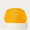 Gelb / Blaue Ralph Lauren Essence 100 Canvas Cap-Toe Sneakers für Herren
