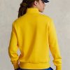 Gelbe Fleece-Sweatshirts für Damen von Ralph Lauren Polo Sport