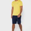 Gelbe Herren Ralph Lauren Brust-Logo Rundhals T-Shirts