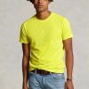 Gelbe Herren Ralph Lauren Custom Slim Fit Crewneck T-Shirts