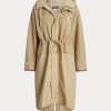 Gelbe lange Feldjacken mit Kapuze von Ralph Lauren für Damen