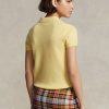 Gelbe Poloshirts aus Kaschmir im Slim Fit von Ralph Lauren für Damen