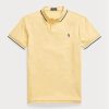 Gelbe Poloshirts aus Mesh im Slim Fit von Ralph Lauren für Herren