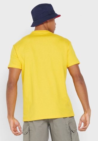 Gelbe Poloshirts mit Rundhalsausschnitt und Logo für Herren von Ralph Lauren