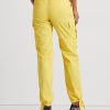 Gelbe Ralph Lauren Cargo-Knöchelhose aus federleichtem Twill für Damen