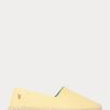 Gelbe Ralph Lauren Cevio Espadrilles aus gewaschenem Canvas für Herren