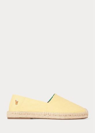 Gelbe Ralph Lauren Cevio Espadrilles aus gewaschenem Canvas für Herren