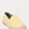 Gelbe Ralph Lauren Cevio Espadrilles aus gewaschenem Canvas für Herren