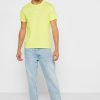 Gelbe Ralph Lauren Essential T-Shirts mit Rundhalsausschnitt für Herren