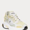 Gelbe Ralph Lauren Logo Tech Sneakers für Damen