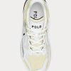 Gelbe Ralph Lauren Logo Tech Sneakers für Damen