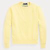 Gelbe Ralph Lauren Sweatshirts mit Rundhalsausschnitt aus Bio-Baumwolle für Damen