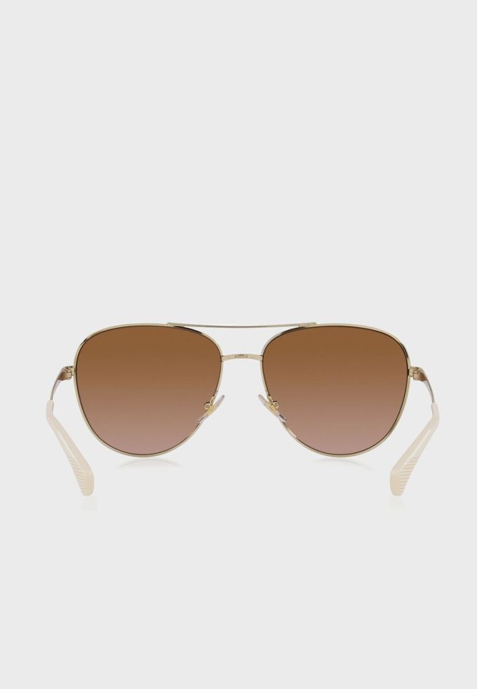 Goldene Ralph Lauren 0Ra4139 Pilotensonnenbrille für Damen