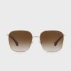 Goldfarbene Ralph Lauren 0Ra4136 Oversized-Sonnenbrille für Damen