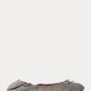 Graue Ballerinas „The Suede Pony“ von Ralph Lauren für Damen