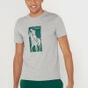Graue bedruckte T-Shirts mit Rundhalsausschnitt von Ralph Lauren für Herren