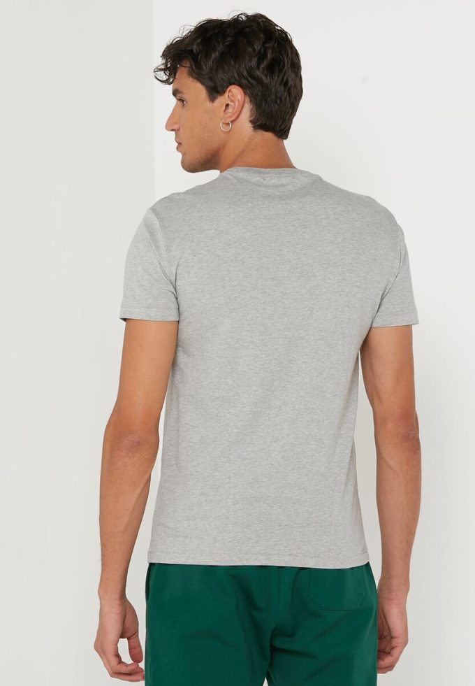 Graue bedruckte T-Shirts mit Rundhalsausschnitt von Ralph Lauren für Herren