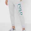 Graue Jogginghose mit Bündchen und Logo von Ralph Lauren für Herren