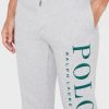 Graue Jogginghose mit Bündchen und Logo von Ralph Lauren für Herren