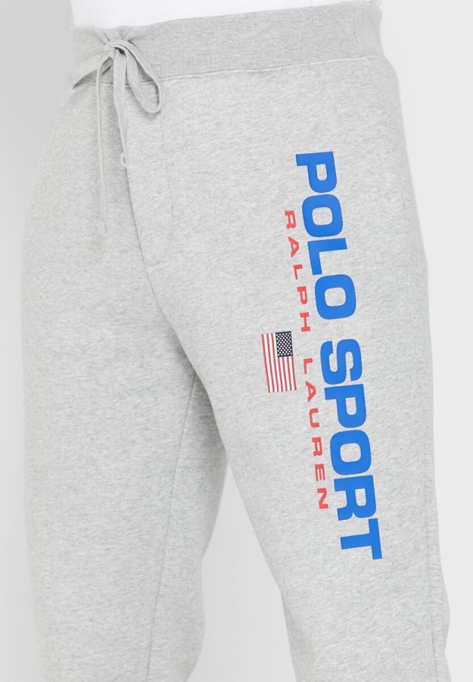 Graue Jogginghose mit Ralph Lauren-Logo für Herren