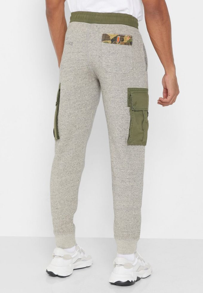 Graue Jogginghose mit Ralph Lauren-Print für Herren