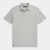 Graue Poloshirts aus Baumwolle und Leinen im Slim Fit von Ralph Lauren für Herren