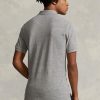 Graue Poloshirts aus Mesh im Slim Fit von Ralph Lauren für Herren