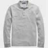 Graue Poloshirts aus Piqué im Slim Fit von Ralph Lauren für Herren