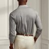 Graue Poloshirts aus Piqué im Slim Fit von Ralph Lauren für Herren