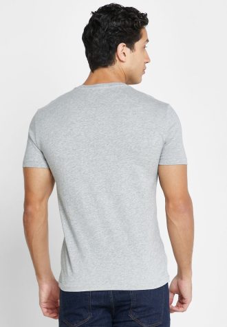 Graue Poloshirts mit Rundhalsausschnitt und Logo für Herren von Ralph Lauren