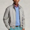 Graue Ralph Lauren Baumwoll-Twill-Jacken für Herren Graue Ralph Lauren Baumwoll-Twill-Jacken für Herren