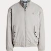 Graue Ralph Lauren Baumwoll-Twill-Jacken für Herren Graue Ralph Lauren Baumwoll-Twill-Jacken für Herren