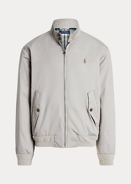 Graue Ralph Lauren Baumwoll-Twill-Jacken für Herren Graue Ralph Lauren Baumwoll-Twill-Jacken für Herren