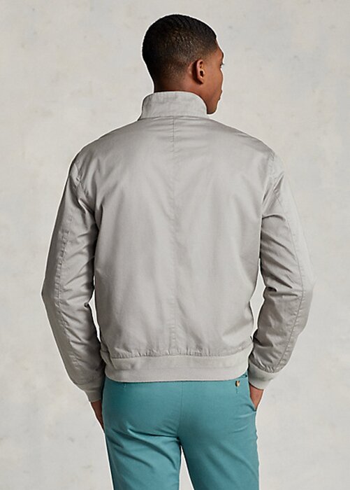 Graue Ralph Lauren Baumwoll-Twill-Jacken für Herren Graue Ralph Lauren Baumwoll-Twill-Jacken für Herren