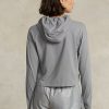 Graue Ralph Lauren Cropped-Sweatshirts aus Baumwolljersey für Damen