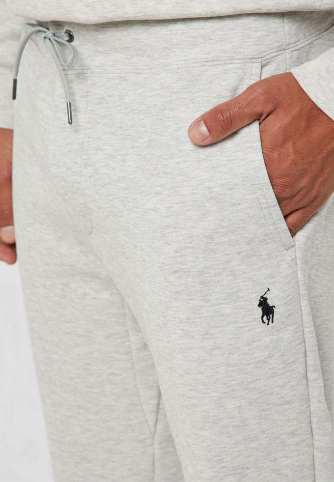 Graue Ralph Lauren Essential Jogginghose mit Bündchen für Herren