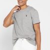 Graue Ralph Lauren Essential T-Shirts mit Rundhalsausschnitt für Herren