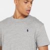 Graue Ralph Lauren Essential T-Shirts mit Rundhalsausschnitt für Herren