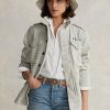 Graue Ralph Lauren Polo x FEED Feldjacken für Damen