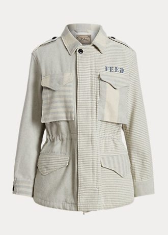 Graue Ralph Lauren Polo x FEED Feldjacken für Damen