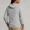 Graue Ralph Lauren Pullover mit Kapuze aus strukturierter Baumwolle für Herren