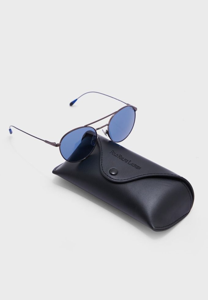 Graue runde Sonnenbrille 0Ph3136 für Herren von Ralph Lauren