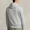 Grauer Fleece-Hoodie für Herren von Ralph Lauren Polo Sport
