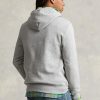Grauer Fleece-Hoodie mit Polo Bear von Ralph Lauren für Herren