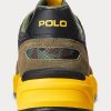 Grün / Camo Ralph Lauren Jogger Wildleder & Camo Ripstop Sneakers für Herren